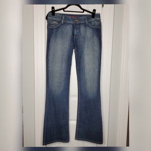 NWOT: Bootcut Faded Jeans w/Bling